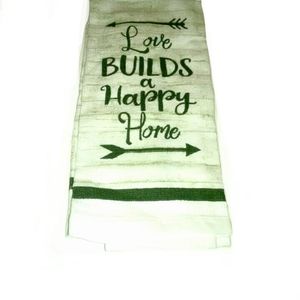 "LOVE Builds a Happy Home" towels